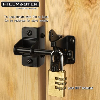 HILLMASTER Self Locking Gate Latch for Wooden Fence,Heavy Duty Gravity Fence Latch Privacy Door Latch for Wood Gate,Metal Gates,Vinyl Fence,Gate Hardware Gate Door Lock for Outdoor Pool,Black Finish - style: Finger Pull