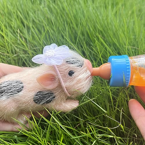 OtardDolls Lifelike Reborn Pig Dolls, 5 Inch Soft Realistic Newborn Cute Pig Dolls with Toy Accessories for Birthday, Christmas