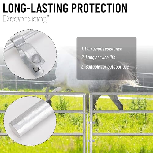 Gate Drop Rod for Chain Link Fence, 32" x 1-3/8" Heavy Duty Cane Bolt Galvanized Steel Hardware Ground Latch for Single or Double Gate in Yard, Garden, Farm (1 Pack) - size: 32in(1-3/8" thickness)