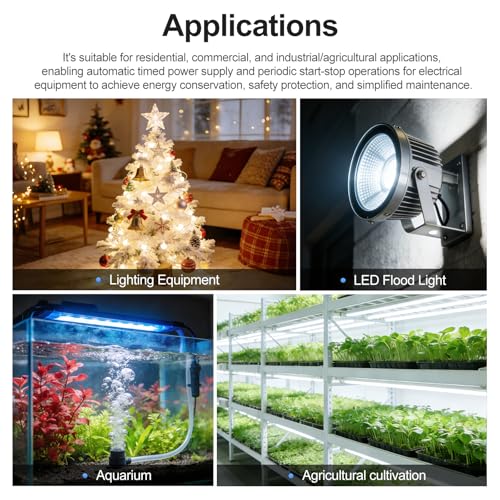 Baomain Time Switch Relay with Waterproof Cover,Digital LCD Programmable Timer,12V DC/AC Input,200-250V 16A Output,28 Programs Daily/Weekly Schedule,CN101A for Lighting and Equipment Control - size: Timer with Cover