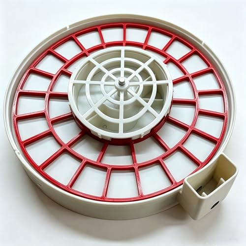 Quail Egg Turner Accessory for Kebonnix incubators – Holds 35 Quail Eggs, Automatic Rotating Tray Replacement (Red) - color: Red