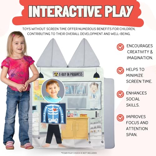 Couch Swag Play Panel for Childrens Foam Sofa Kids Couch (Hospital) - style: Hospital