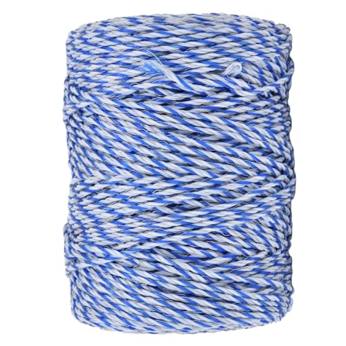 Electric Fence Polywire, Steel Wire 36 Strands Synthesized 3mm 200 Meters Electric Fence Wire, Reused Recycle Lightweight Animal Barrier Fence, for Livestock Breeding