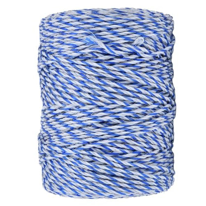 Electric Fence Polywire, Steel Wire 36 Strands Synthesized 3mm 200 Meters Electric Fence Wire, Reused Recycle Lightweight Animal Barrier Fence, for Livestock Breeding