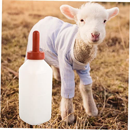 Calf Milk Feeding Bottle for Livestock 2L Thick Vertical Nursing Bottle Sturdy for Newborn Calves and Livestock Feeding