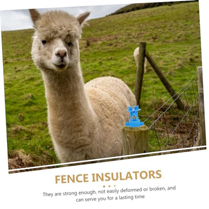 50pcs Electric Fence Insulators Material Accessories for Livestock Fencing Easy to Install for Cattle Pasture Use Farming Supplies for Secure