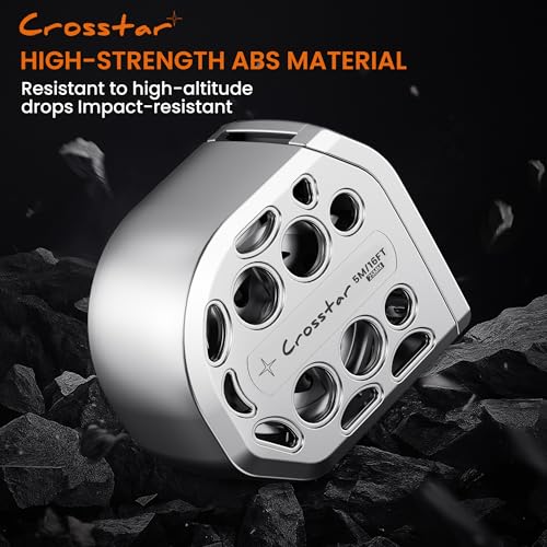 Crosstar 16FT Magnetic Self-Locking Stainless Steel Tape Measure, Double-Sided Scale, Waterproof & Rustproof Retractable Measuring Tape with Hollow Design for Home, Industrial, Woodworking - size: 4.9 m