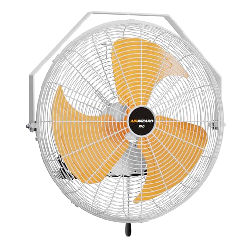 20 Inch Outdoor Wall Fan, 5800 CFM Waterproof Wall Mounted Fan Industrial Grade Metal Outdoor Fans, 3 Speeds, Adjustable Tilt, for Patio, Greenhouse, Garage, Gazebo Use, UL Listed - style: 20 Inch - Outdoor Use