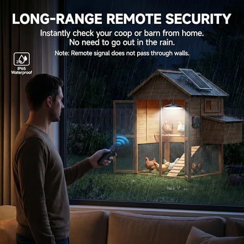 Solar Shed Lights Indoor Outdoor, 3200LM Motion Sensor Pendant Light Daytime Available with Remote & Button Control, IP65 Waterproof 4 Lighting Modes for Barn Garage Gazebo Chicken Coop Shop - 1 Pack - size: 1 Pack