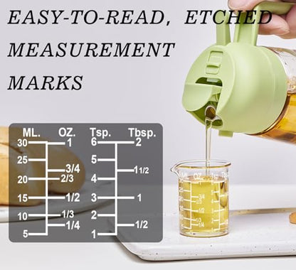 Ackers Etching Scale Measuring Glass V-Shaped Spout Made of High Borosilicate Glass Measuring for Kitchen or Restaurant, Easy to Read,30ML (1 Oz) 丨(2 Pack) - size: 30ML (1 OZ)
