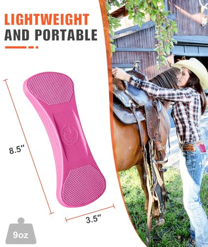 Horse Grooming Shedding Tool - Blade-Free Horses Brush for Grooming Kit Supplies, Pink - color: pink