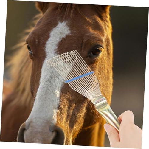 SUPVOX Sheep Wool Comb Portable Dandruff Grooming Brush for Cattle Horse Animals Gentle Itch Relief Tool for Sensitive Skin Easy to Clean