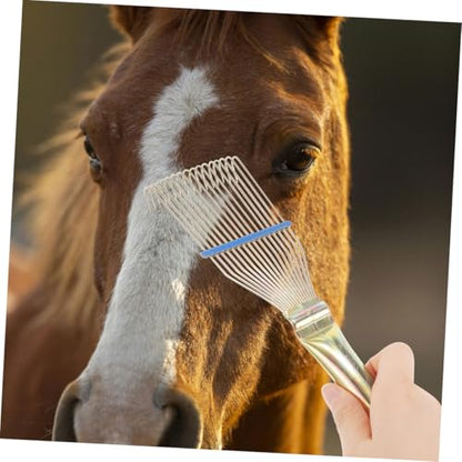 SUPVOX Sheep Wool Comb Portable Dandruff Grooming Brush for Cattle Horse Animals Gentle Itch Relief Tool for Sensitive Skin Easy to Clean
