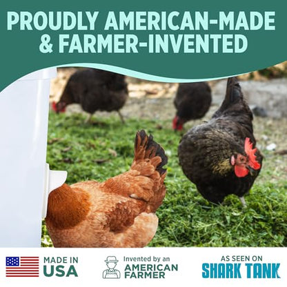 The Original Poultry Pro DIY Chicken Feeder Kit - As seen on Shark Tank, 3 Ports, Waterproof Seal Bushings & Hole Saw, Poultry Feed, Use for Buckets, Barrels, Bins & Troughs (Bucket Not Included) - style: Original Feeder 3 Pack