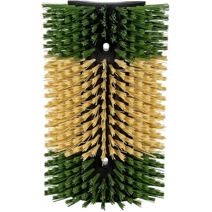 Premier 1 Scratch Brushes for Cattle, Sheep, Goats, Horses & Other Livestock | Durable 2" Stiff Bristles Built to Last | Easily Mounts with Hardware Included (Green/Tan - XL) - style: Green/Tan - XL