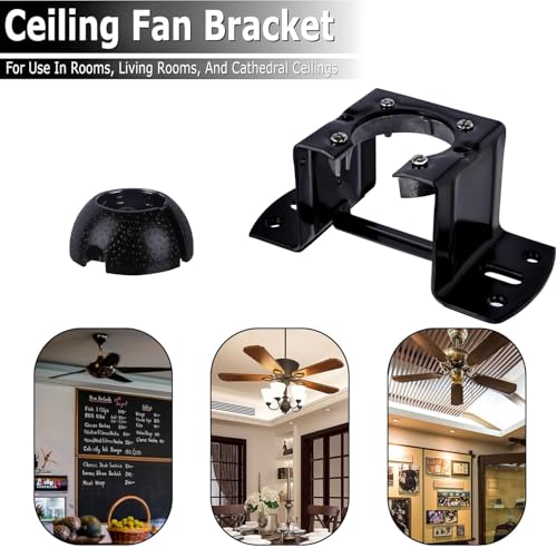Ceiling Fan Mounting Bracket, Ceiling Canopy Fan Balancing Adapter Kit for Living Room, Outside Patio, Porch