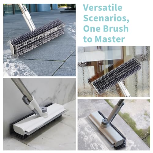 AIR U+ Floor Scrub Brush and Grout Brush with Long Handle