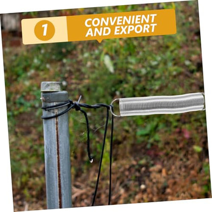 Toddmomy Electric Penning Gate Handle Livestock Fence Spring for Pasture Stainless Steel Fence Spring Replacement Kit Accessory