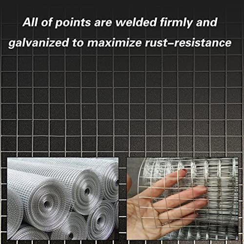Hardware Cloth 20'' x 20' 1/4 in Galvanized Wire Mesh Roll (23 GA) Chicken Wire Fence Roll for Chicken Pen/coop Fences, Screen mesh, Rabbit/Snake Fences, Poultry enclosures, Handicraft Making, etc. - size: 20In x 20Ft