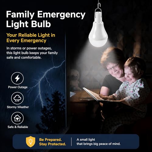 Solar Light Bulbs for Indoor Home and Chicken Coop, Outdoor Waterproof Camping Lamps for Tent, Rechargeable LED Solar Lights for Shed Night, Emergency, 2-Pack - style: Manual ON / OFF