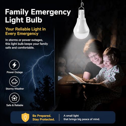 Solar Light Bulbs for Indoor Home and Chicken Coop, Outdoor Waterproof Camping Lamps for Tent, Rechargeable LED Solar Lights for Shed Night, Emergency, 2-Pack - style: Manual ON / OFF