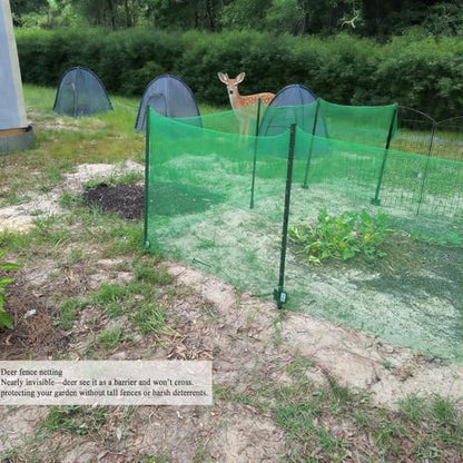 Plastic Garden Fence 4x65 FT Deer Fence Netting, Temporary Mesh Fencing Animal Barrier for Deer, Chicken, Poultry, Pet, Wildlife, Garden Bird Netting for Plant Fruit Tree Vegetable Protection - size: 4x65 FT
