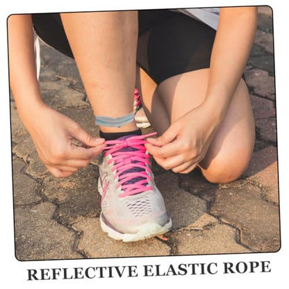 2pcs Reflective Adjustable Leg Straps for Running and Cycling Elastic Ankle Cuffs for Outdoor Activities Practical Trouser Leg Belts for Safety and Comfort