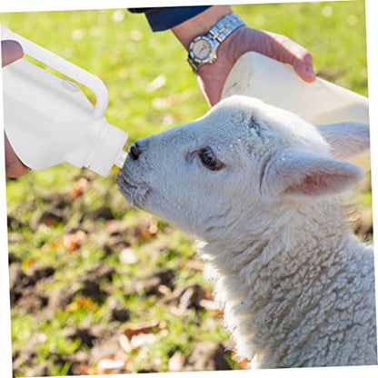 MERRYHAPY 850ml Silicone Lamb Feeding Bottle Replacement Nipples for Nursing Sheep Goats and Other Livestock Sturdy and Easy to Clean Feeding Supplies