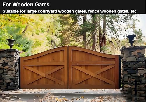 7" Heavy Duty Gate Hinges,1100Lbs Max Load,Thickened Solid Steel | 90°Inward/Outward Swivel, Lubricable Roller Bearings,Bolt&Weld on Driveway Gates, Large Metal, Wooden Gates& Farm Gates