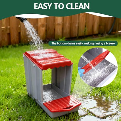 Chicken Nesting Box (Three) Efficiently collects and Protects Eggs Simple Installation Durable and Sturdy Easy to Clean Weatherproof Against rain and Snow - size: Three
