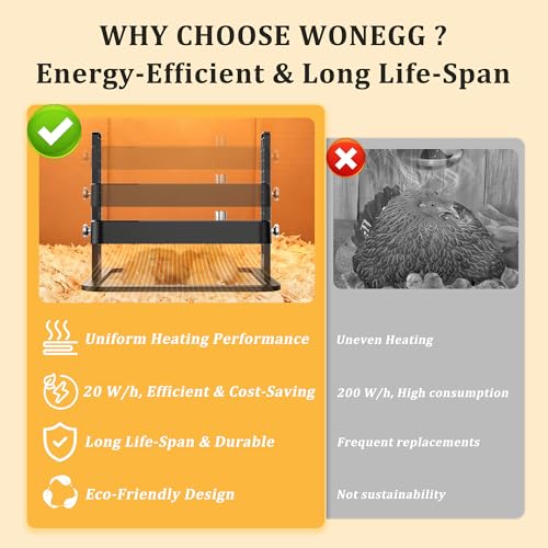 Upgraded Chick Heating Plate with Adjustable Height & Angle, Thermostatic Control Chick Warmer Pad for Enclosed Indoor Space – Ideal for Chicks - size: small-03