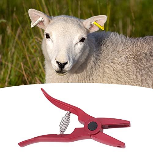 Livestock Ear Tag Pliers, Livestock Ear Tag Applicator with Ergonomic Anti Slip Handle for Farm Pigs Goats Cattle Sheep
