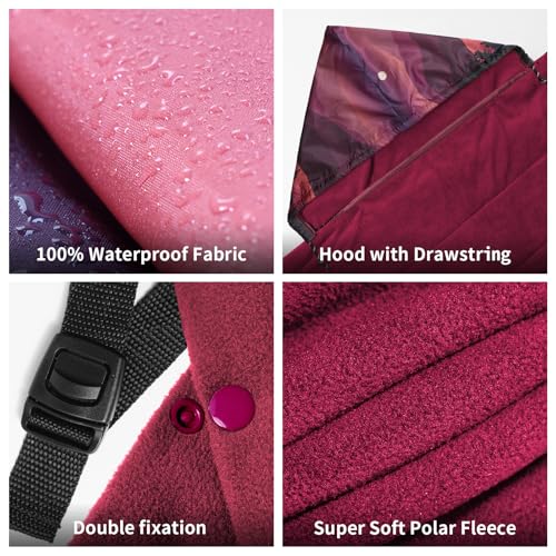 Waterproof Stadium Blanket, Fleece Camping Blanket Soft Warm Wearable Camp Blanket for Outdoor Camping, Picnic, Stadium, Sports, Beach, Car - color: Moon Night