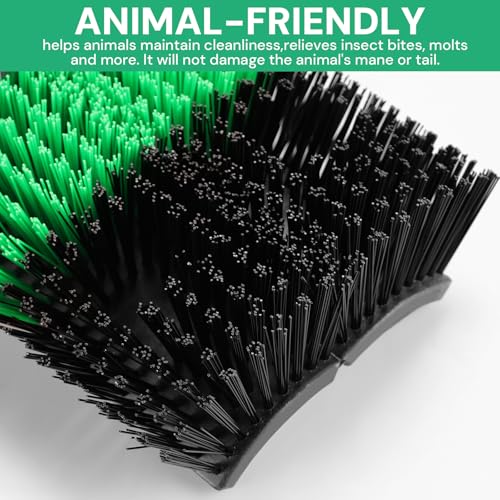 4pcs Upgraded XL Livestock Scratching Brush with 32 Screws – Large Cattle and Horse Grooming Brush, Itch Relief for Horses,Sheep, Goat, Cattle,Cow,and Pig,Suitable for farms and ranches - size: 4pcs
