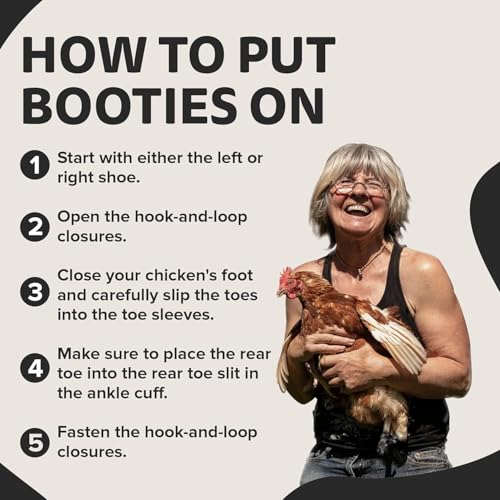 Chicken Shoes for Injured Feet – Protective Neoprene Footwear for Chicken, Open-Toe Design for Bumblefoot Relief, Made in USA (Chicken Shoes, Gray Camouflage, Medium Chickens) - color: Gray Camouflage
