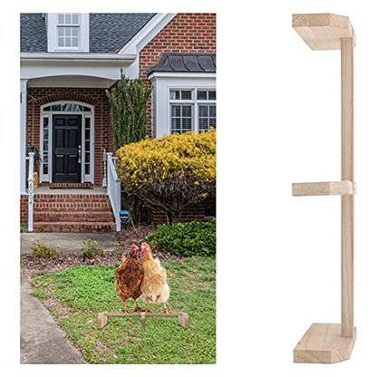 balacoo Roosting Wooden Chicken Stand-Chicken Perch Wooden Roosting Bar Brooder Ladder? Toys for Coop, Brooder, Chicks- Perch Outdoor Toys