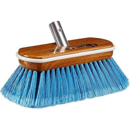 STAR BRITE 8" Premium Cleaning Brush - Synthetic Wood Block with Durable, High-Density Star Prene Fibers for Boat, RV & Auto Surfaces - Extend-A-Brush Handles - Medium Bristle, Blue (040171) - color: Blue, size: Premium 8" Brush