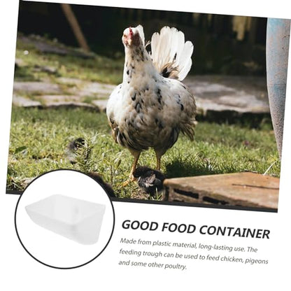Automatic Poultry Feeder Container Hanging Chicken Feeding Trough for Coop Design for Chickens and Livestock