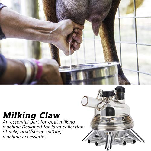 Milking Machine Replacement Part, 150ml Milk Claw Cluster for Lecheras and Vacas, Compatible with Cow and Sheep Milker Machines