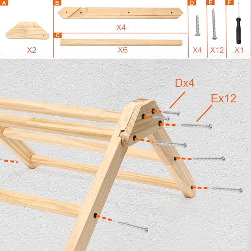 3PCS Chicken Coop Toys Set - Chicken Perch & Chicken Swing，Natural Wood Chicken Coop Accessories for Hens Poultry Rooster Bird Parrot