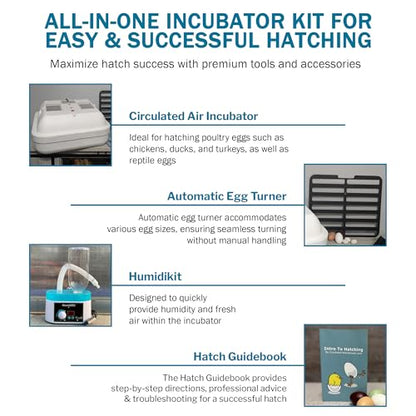 HovaBator 2370 Starter Egg Incubator Kit (Add Quail Tray, Add HumidiKit) - size: Add Quail Tray, style: Add HumidiKit
