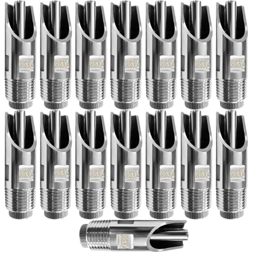 Pig Nipple Waterer 304 Stainless Steel 1/2" NPT Thread Automatic Pig Nipple Drinker for Sows Piglets Drinking 15PCS