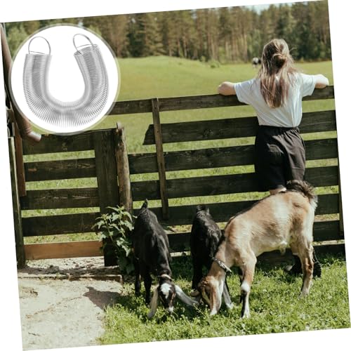 BESPORTBLE Electric Fence Spring Gate Kit Tension Spring for Livestock Fence Durable Stainless Steel Replacement Part for Closure and Easy Installation