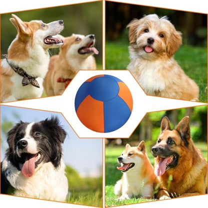 Dog Ball, Interactive Pet Toy, Teeth Grinding Trainer, Inflatable Fetch Design, 17.72x17.72 inches, Self-Entertainment Play, Perfect for Horses, Walking, Family, Farm Use, Sheep
