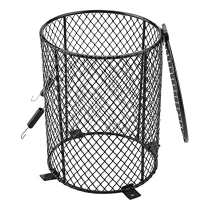 Reptile Lamp Cover, Reptile Heater Guard Heat Protector Anti-Scald Cover Mesh Cage Heating Lamp Lampshade Ceramic Light Bulb Enclosure for Terrarium Chameleon Lizards Snakes Heat Guard (Circular) - size: circular