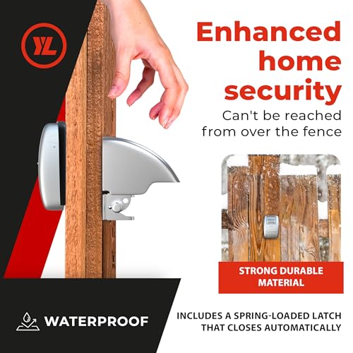 Keyless Gate Lock – Secure Fence Lock and Latch – Strong Durable System (XLS – Silver Heavy Duty – 2-Pack) - style: XLS - Heavy Duty (2 Pack)