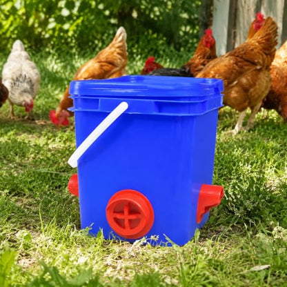 Automatic Feeder Dispenser Feeding Container Equipment for Bird Care Suitable for Farm Outdoor Breeding Backyard Coop, Automatic Poultry Feeder with