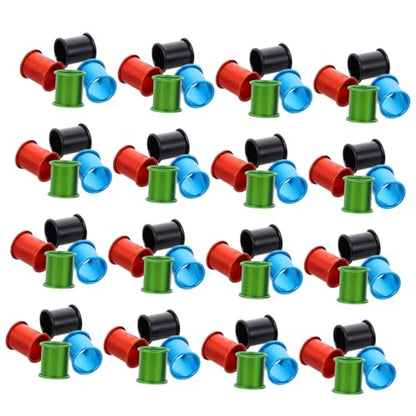 YARNOW 100pcs Sturdy Pigeon Tracking Accessories Aluminum Leg Bands for Racing Birds Random Color