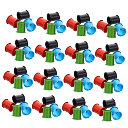 YARNOW 100pcs Sturdy Pigeon Tracking Accessories Aluminum Leg Bands for Racing Birds Random Color