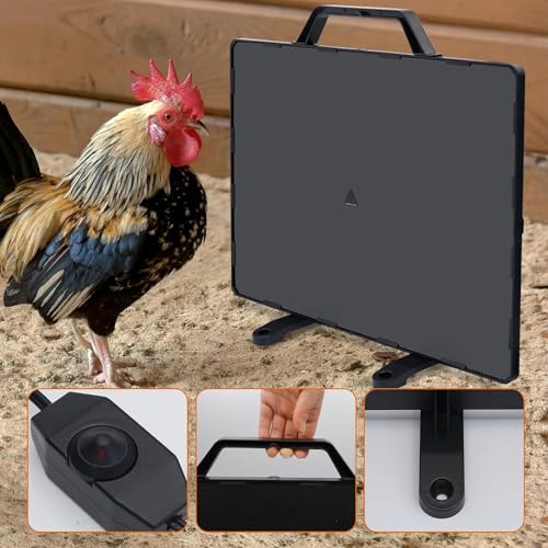 PINNKL Chicken Coop Heater, Chicken Coop Heater for Winter, 160W Radiant Heat Panel Energy Efficient Safe Design Warmer for Chicken Coop Chick Kitten Puppy Pets